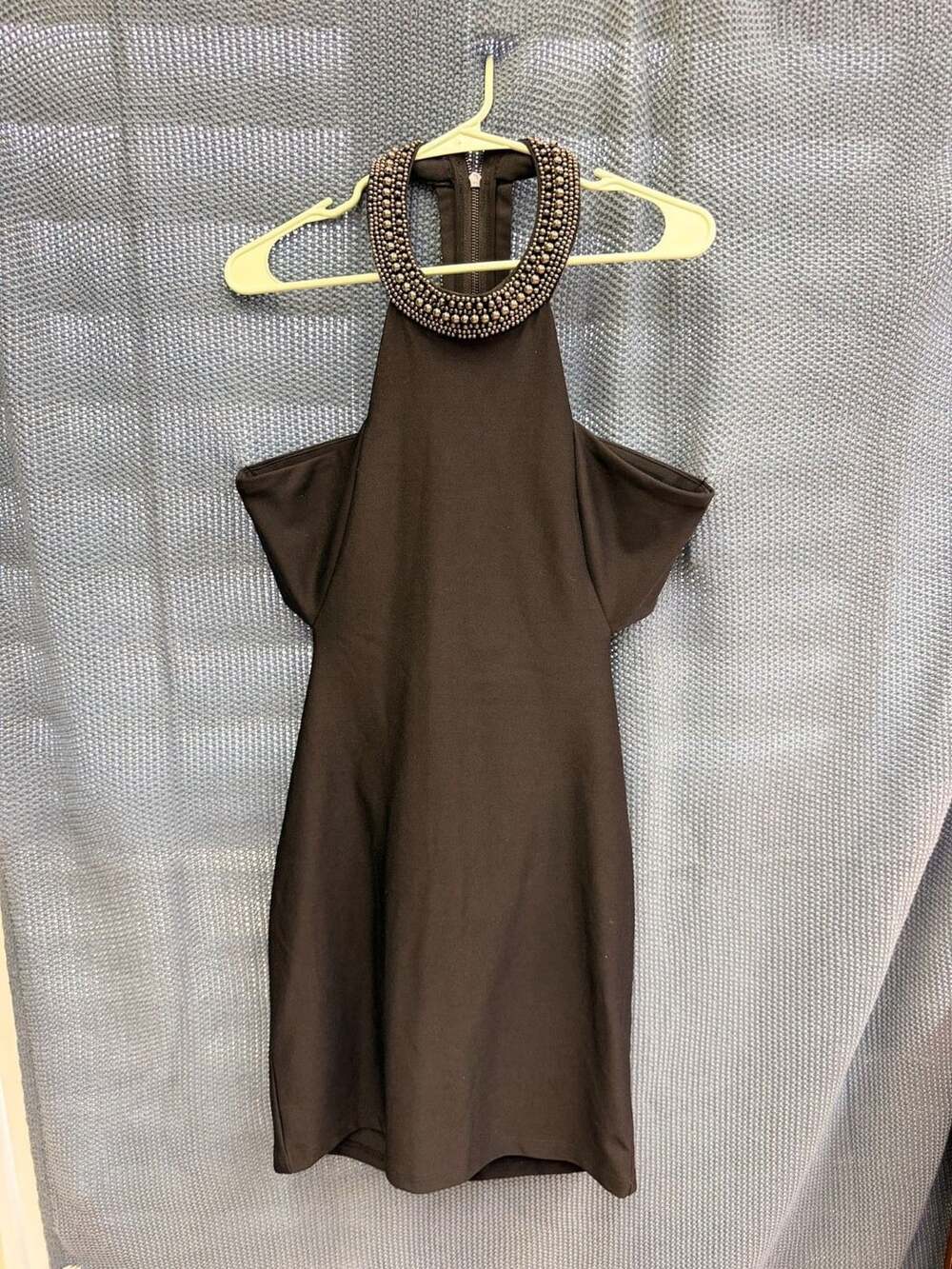 Black dress with colar